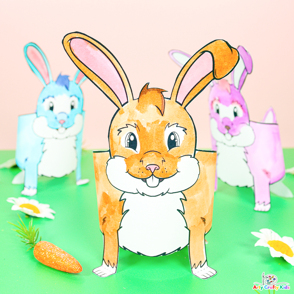 3D Printable Bunny Craft Arty Crafty Kids 3D Printable Bunny Craft Arty Crafty Kids