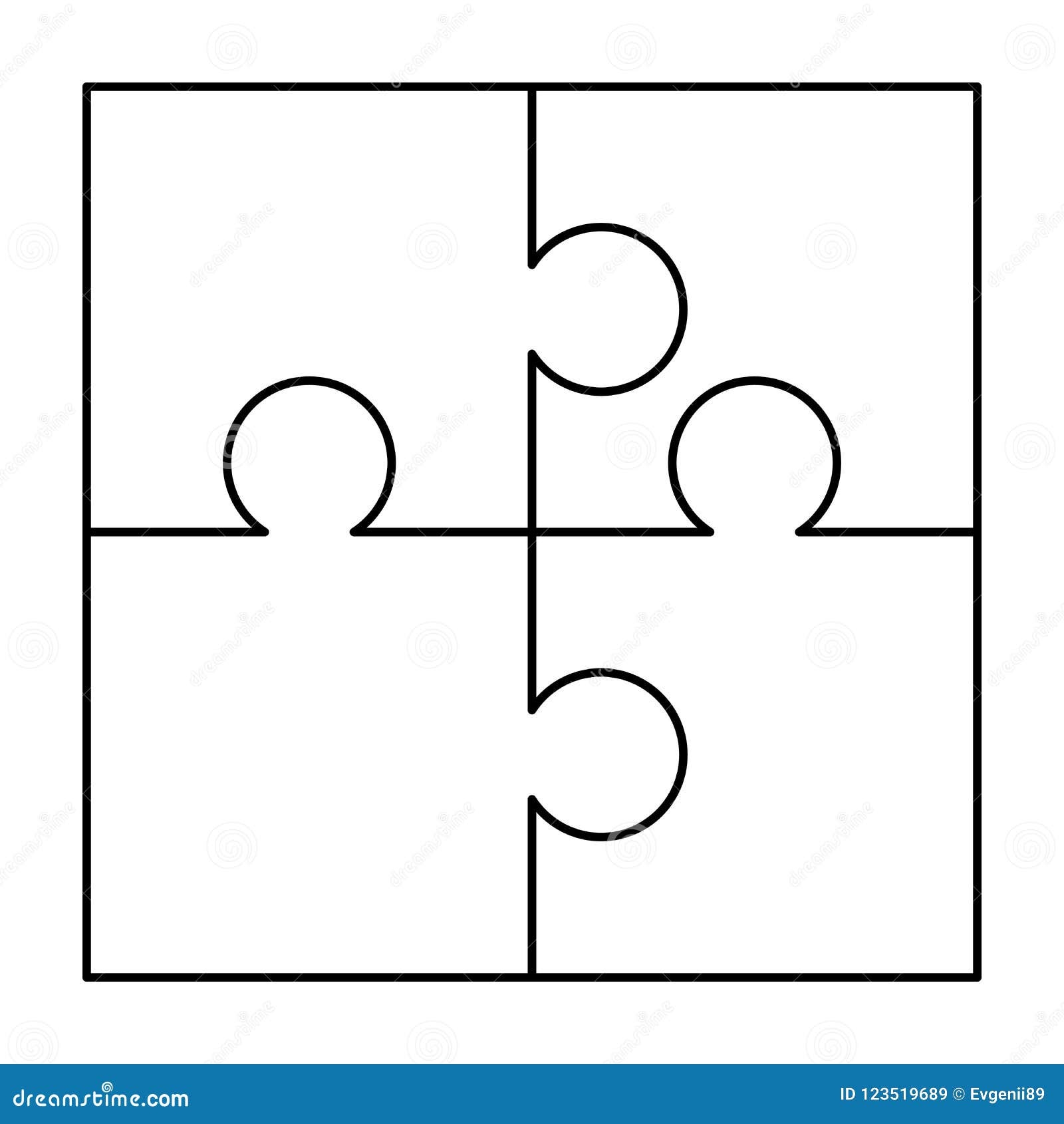 4 White Puzzles Pieces Arranged In A Square Jigsaw Puzzle Template Ready For Print Cutting Guidelines On White Stock Vector Illustration Of Four Shape 123519689 4 White Puzzles Pieces Arranged In A Square Jigsaw Puzzle Template Ready For Print Cutting Guidelines On White Stock Vector Illustration Of Four Shape 123519689