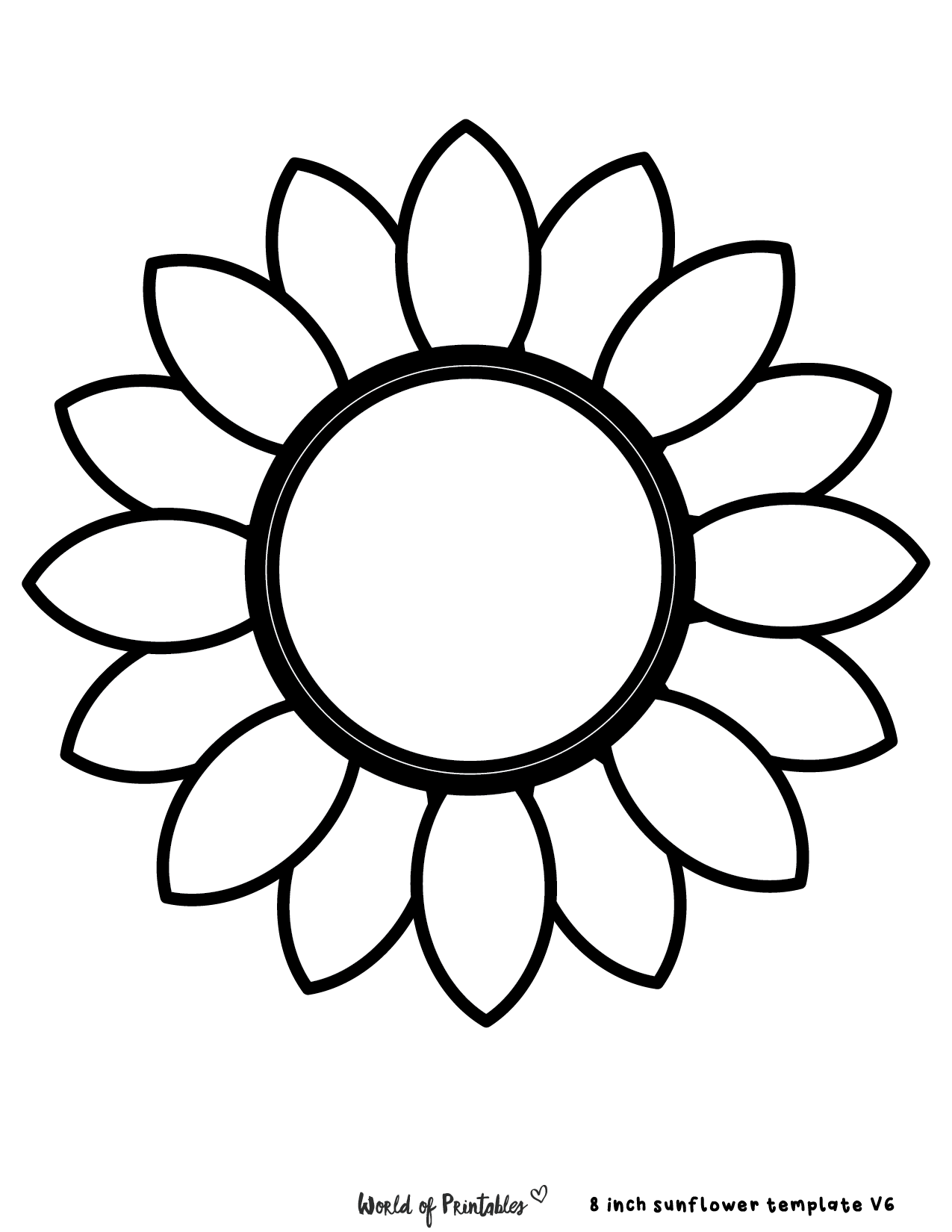 40 Best Sunflower Templates World Of Printables 40 Best Sunflower Templates World Of Printables