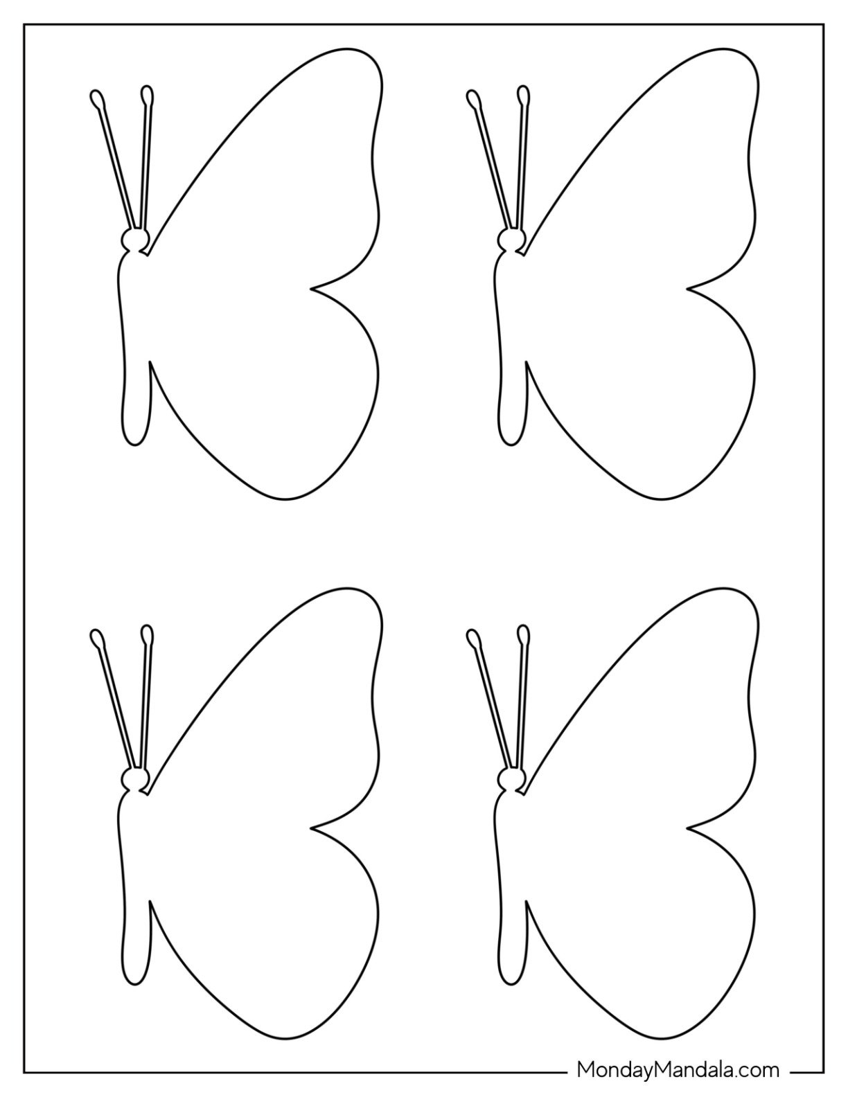 40 Butterfly Templates Free PDF Printables 40 Butterfly Templates Free PDF Printables