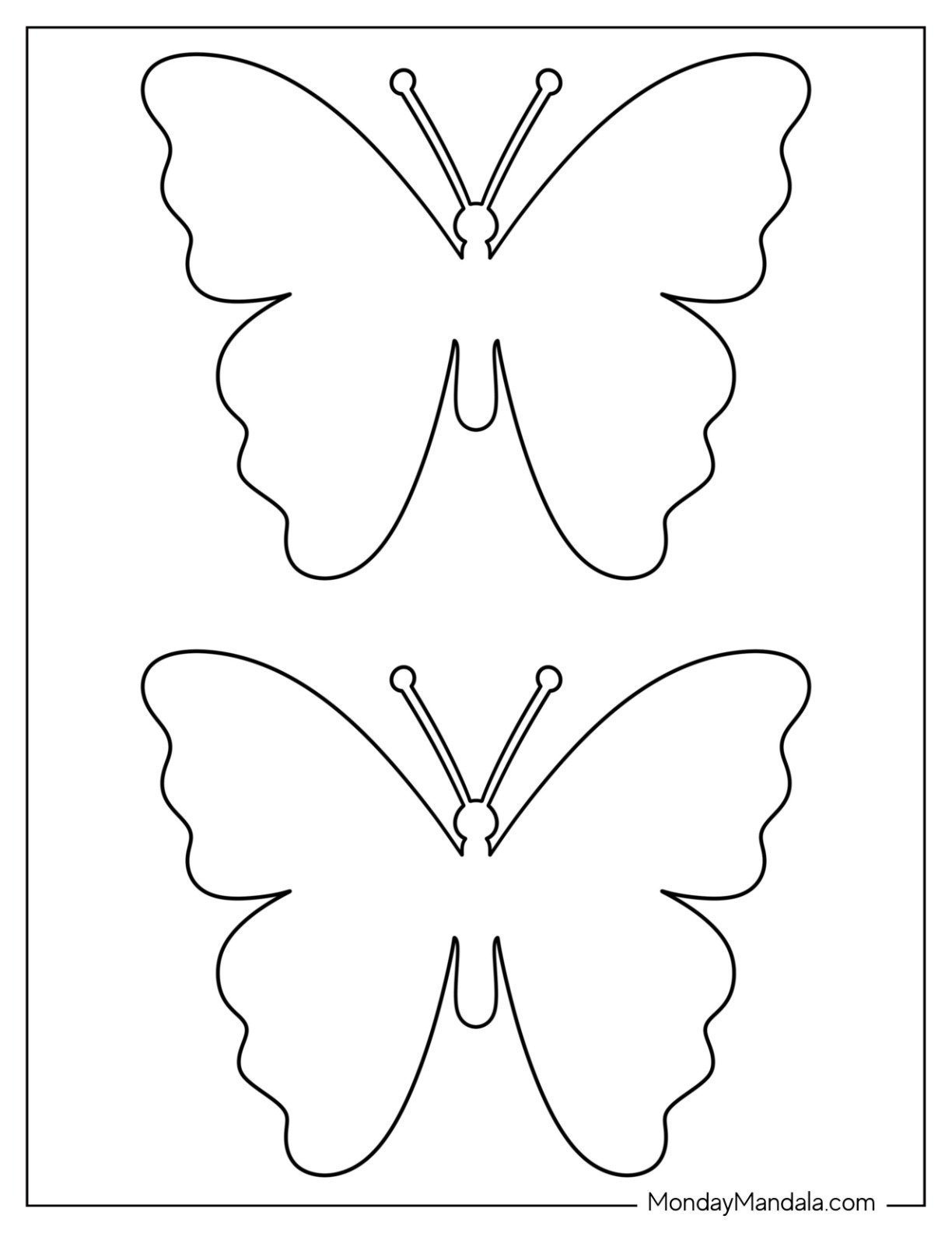 40 Butterfly Templates Free PDF Printables 40 Butterfly Templates Free PDF Printables