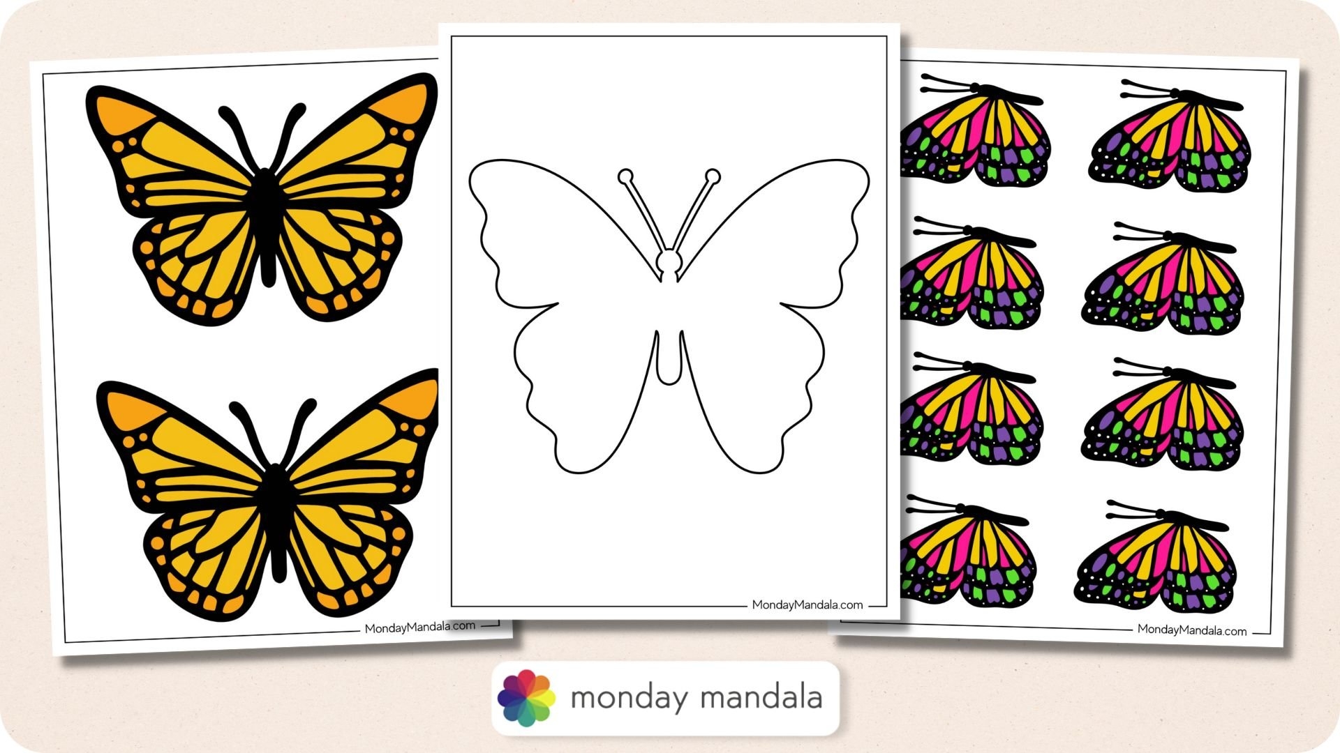 Butterfly Templates Printable Butterfly Templates Printable