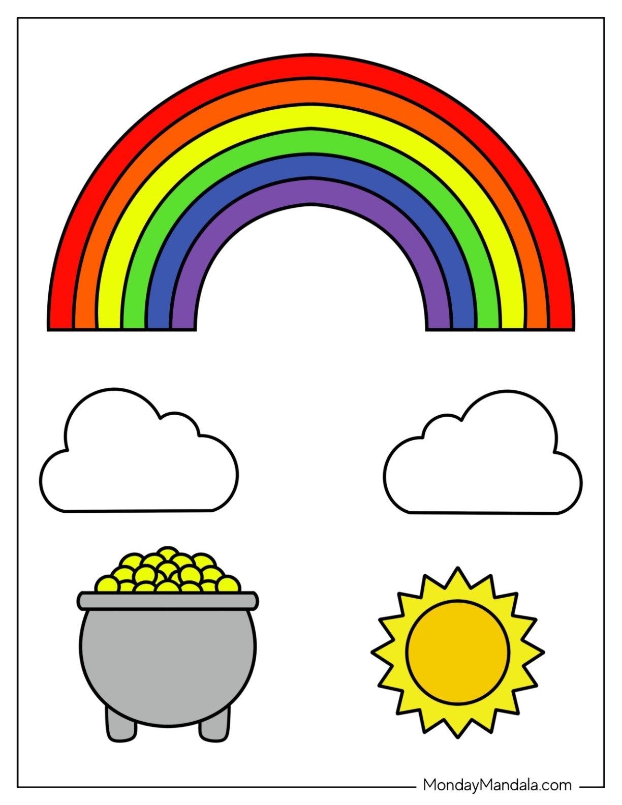 43 Rainbow Templates Free PDF Printables 43 Rainbow Templates Free PDF Printables