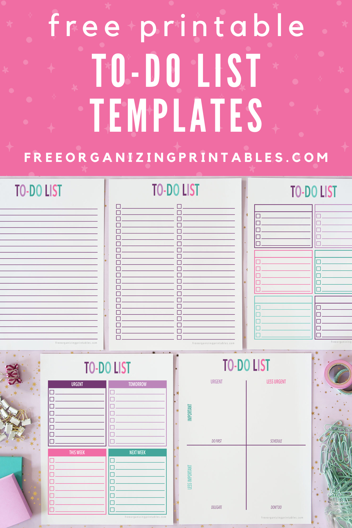 Free Printable To Do List Template Free Printable To Do List Template