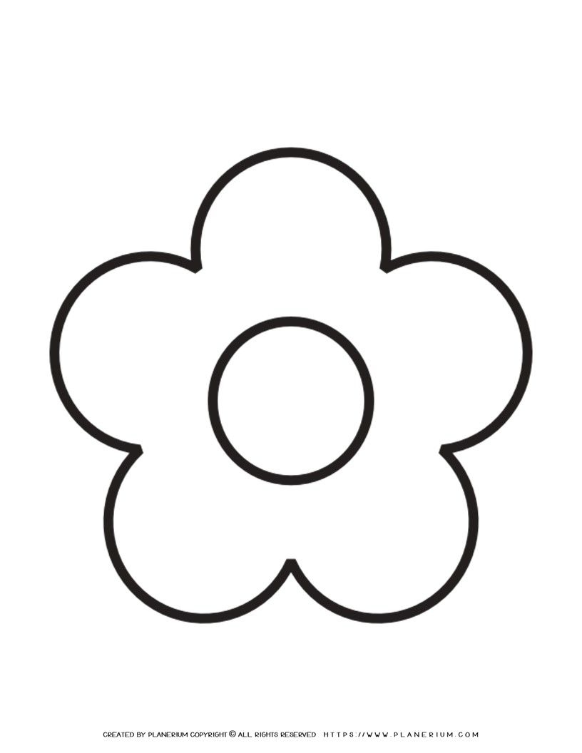 Printable Flower Petal Template