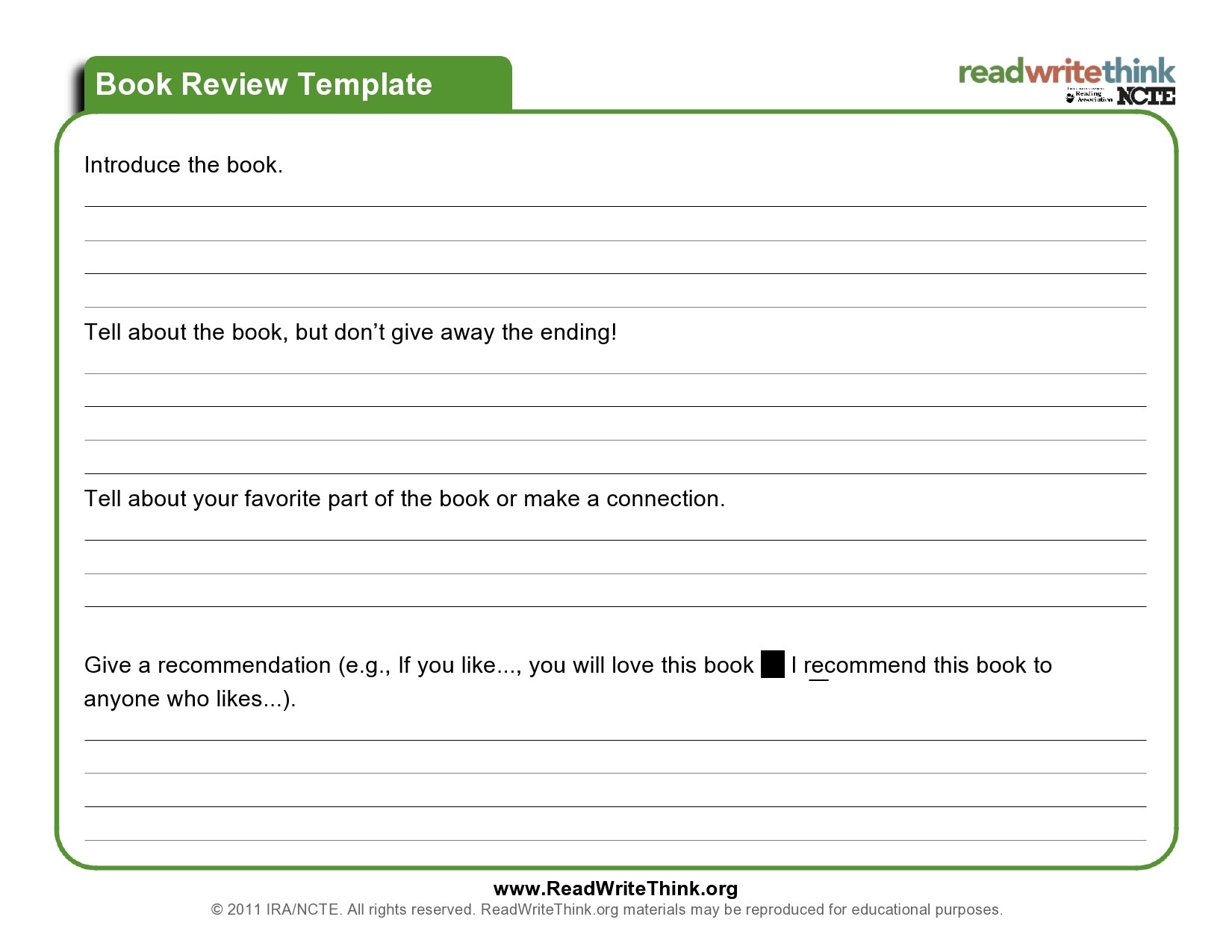50 Best Book Review Templates Kids Middle School Etc TemplateLab