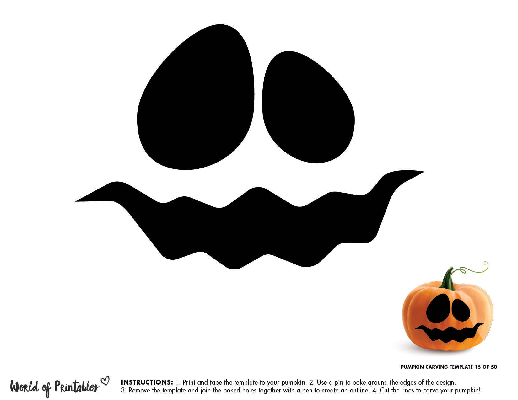 Printable Pumpkin Templates Easy Printable Pumpkin Templates Easy