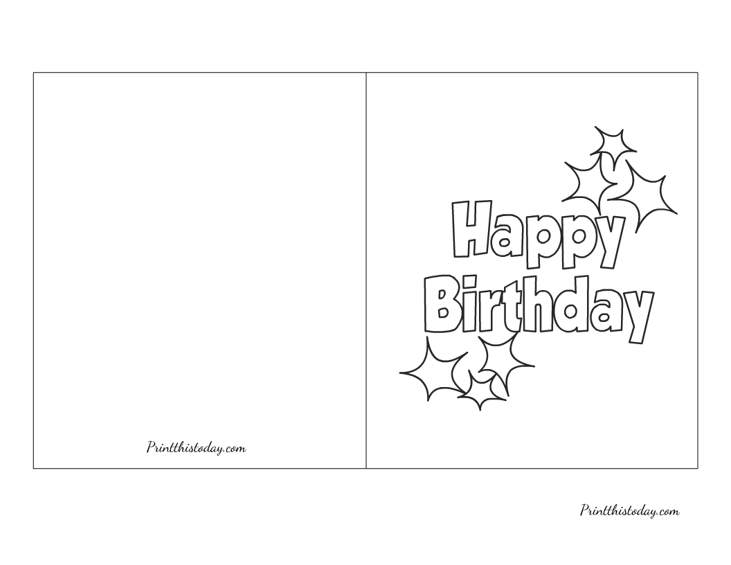 Free Printable Birthday Card Templates Free Printable Birthday Card Templates
