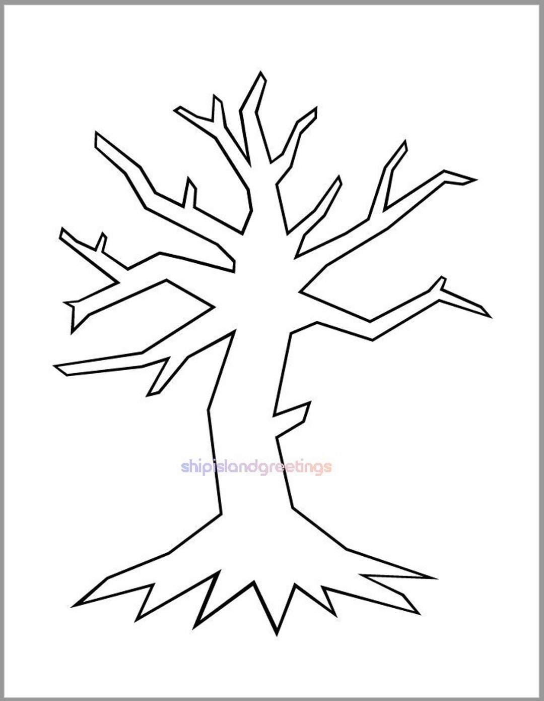 9 Inch Printable Tree Template pdf Download halloween Crafts bare Tree fall Art Projects color Page tree Cutouts autumn Classroom Etsy UK 9 Inch Printable Tree Template pdf Download halloween Crafts bare Tree fall Art Projects color Page tree Cutouts autumn Classroom Etsy UK