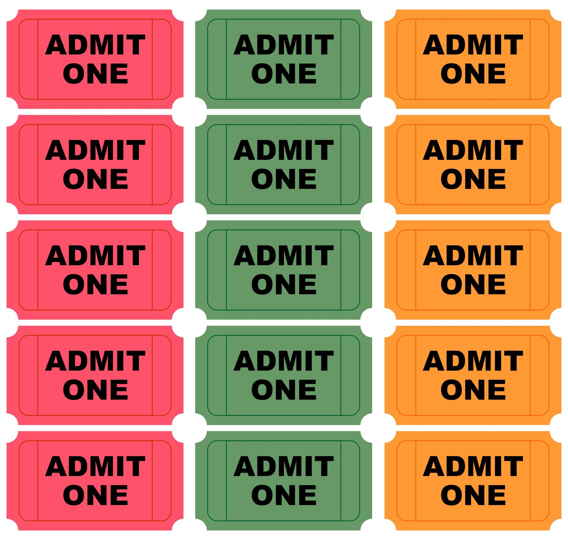 Admit One Ticket Templates 10 Free PDF Printables Printablee Admit One Ticket Templates 10 Free PDF Printables Printablee