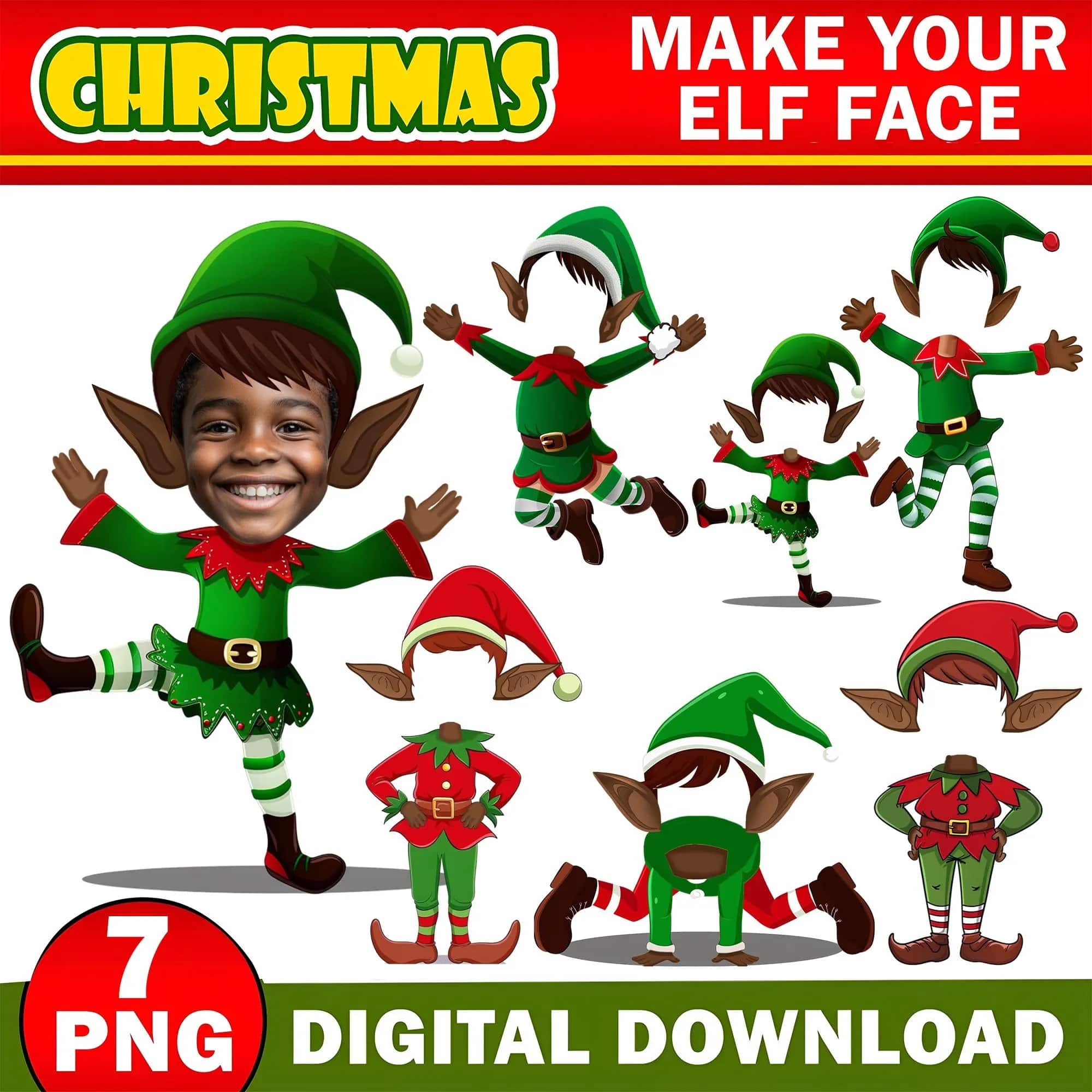 Afro American DIY Elf Yourself PNG Afro American DIY Elf Yourself PNG