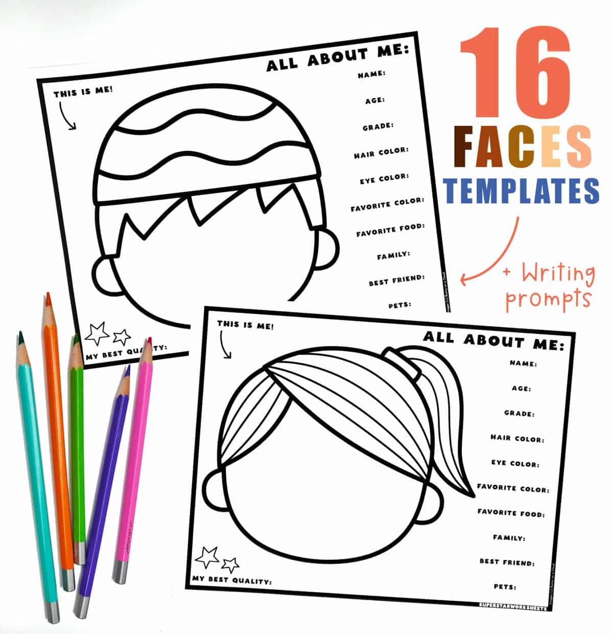Face Template Printable Face Template Printable