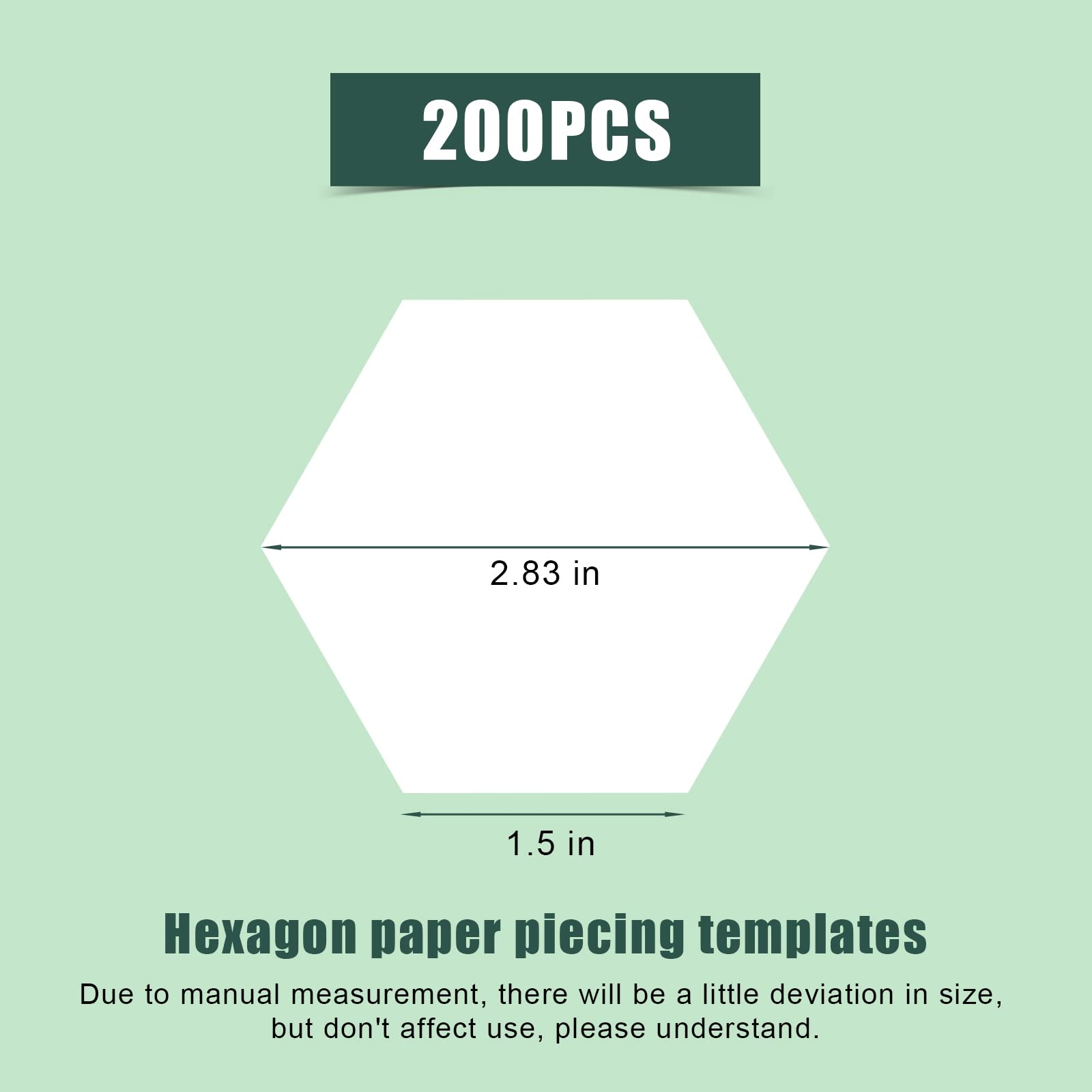 Amazon 200pcs Paper Piece Templates 1 5 Inch Hexagon Paper Templates Hexagon Paper Piecing Shapes For Quilting Supplies For Splicing Patchwork Amazon 200pcs Paper Piece Templates 1 5 Inch Hexagon Paper Templates Hexagon Paper Piecing Shapes For Quilting Supplies For Splicing Patchwork