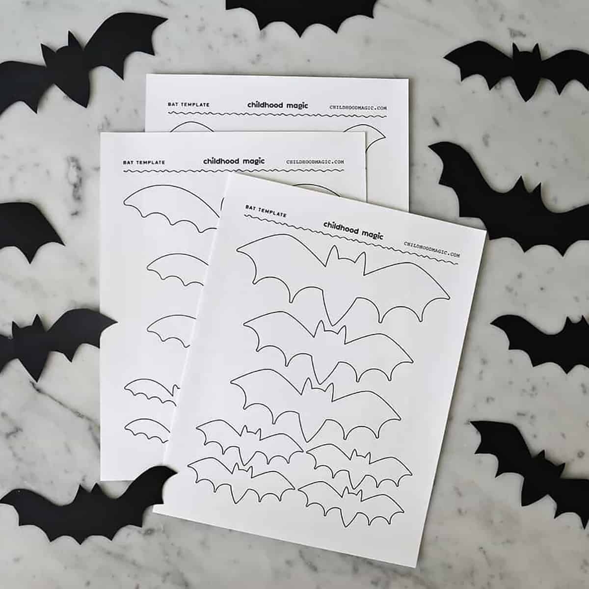 Bat Template Childhood Magic Bat Template Childhood Magic