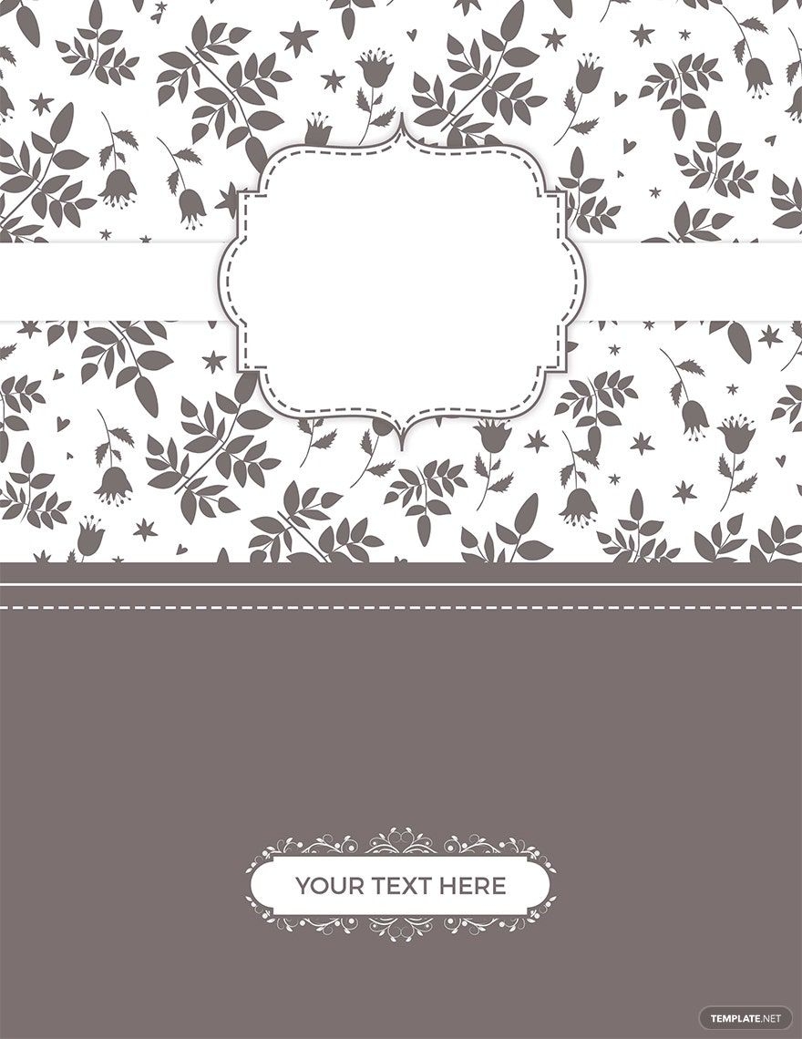 Beautiful Binder Cover Template In Pages PSD Word Publisher Beautiful Binder Cover Template In Pages PSD Word Publisher