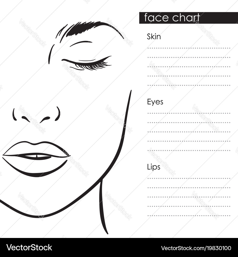 Face Makeup Template Printable Face Makeup Template Printable