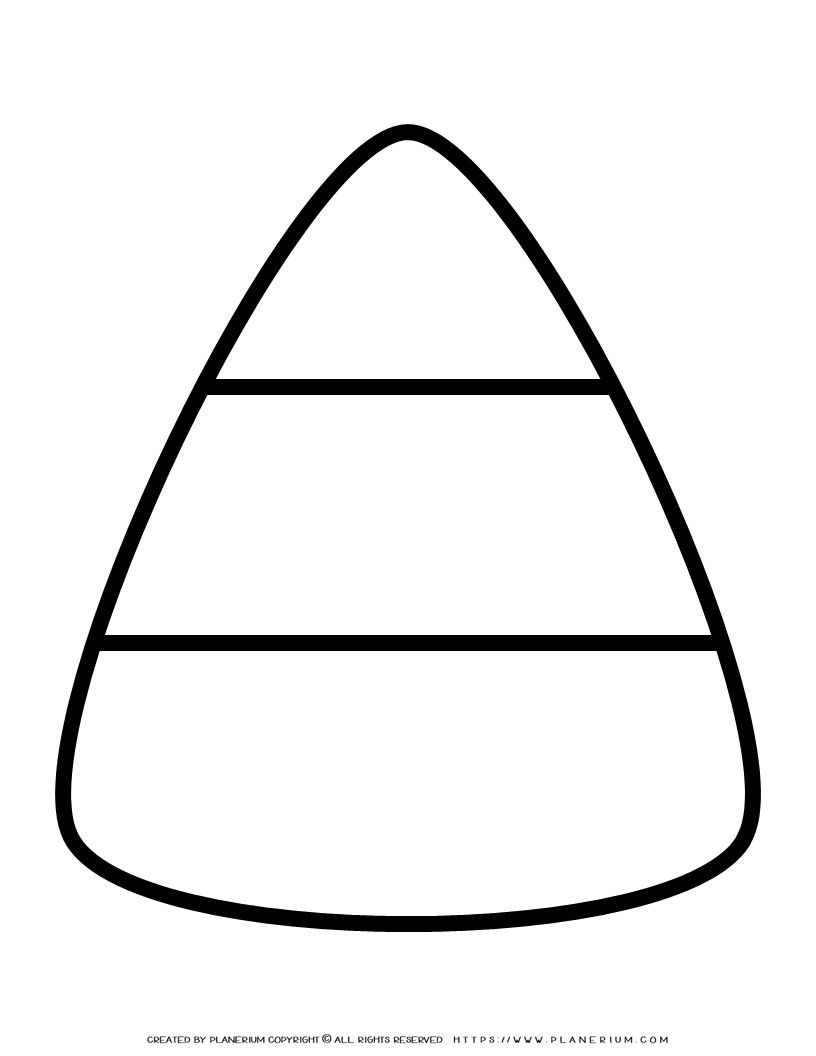 Big Candy Corn Template Printable For Coloring Crafts Big Candy Corn Template Printable For Coloring Crafts