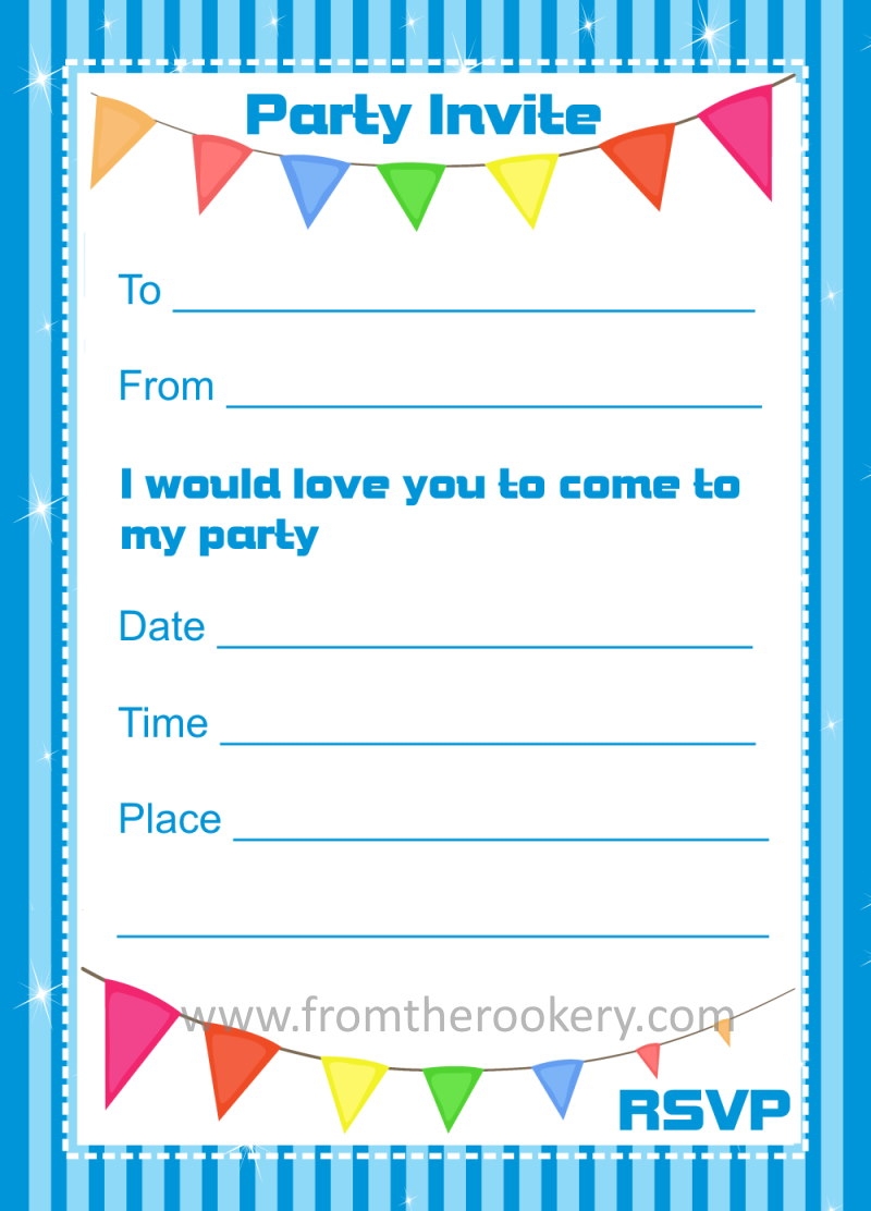 Birthday Invitations Printable Birthday Invitations Printable