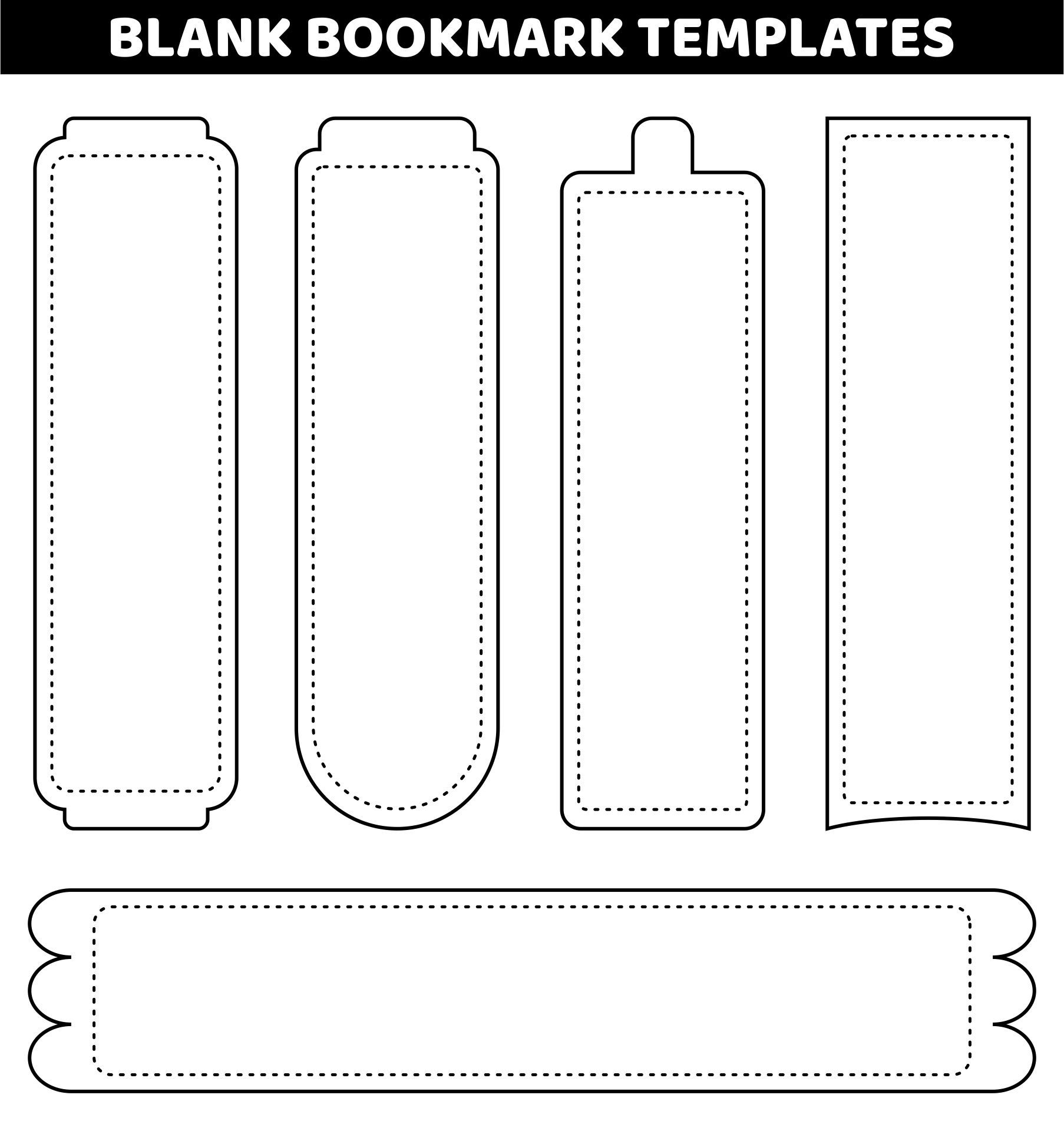 Blank Bookmarks 10 Free PDF Printables Printablee Blank Bookmarks 10 Free PDF Printables Printablee