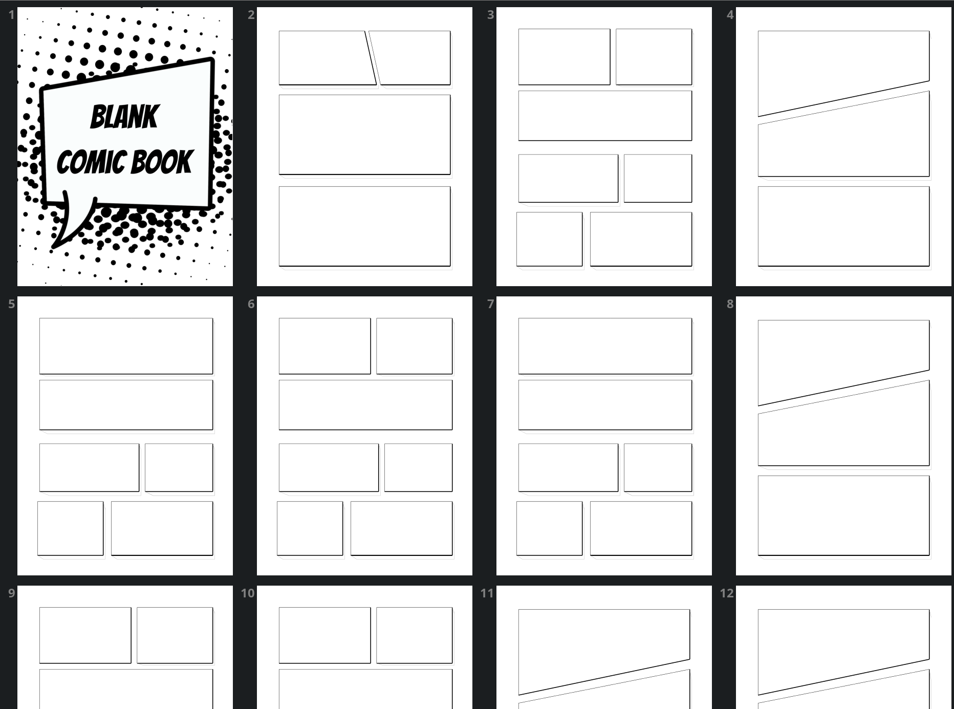 Blank Comic Book Free Printable Comic Strip Template s Cinnamon Blank Comic Book Free Printable Comic Strip Template s Cinnamon
