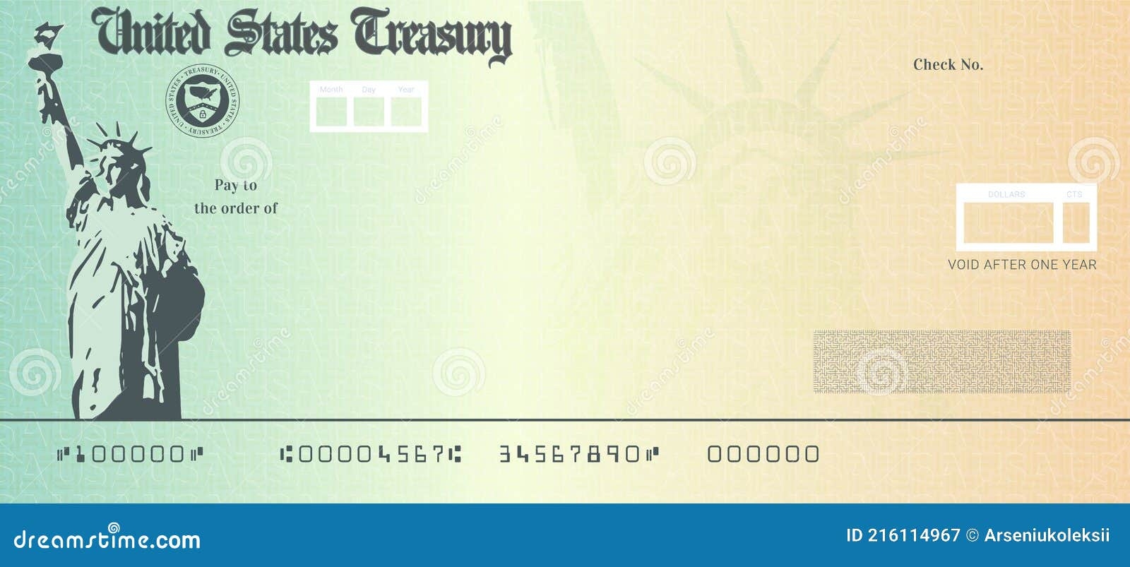 Blank Stimulus Check Template Stock Vector Illustration Of Grant Cash 216114967 Blank Stimulus Check Template Stock Vector Illustration Of Grant Cash 216114967