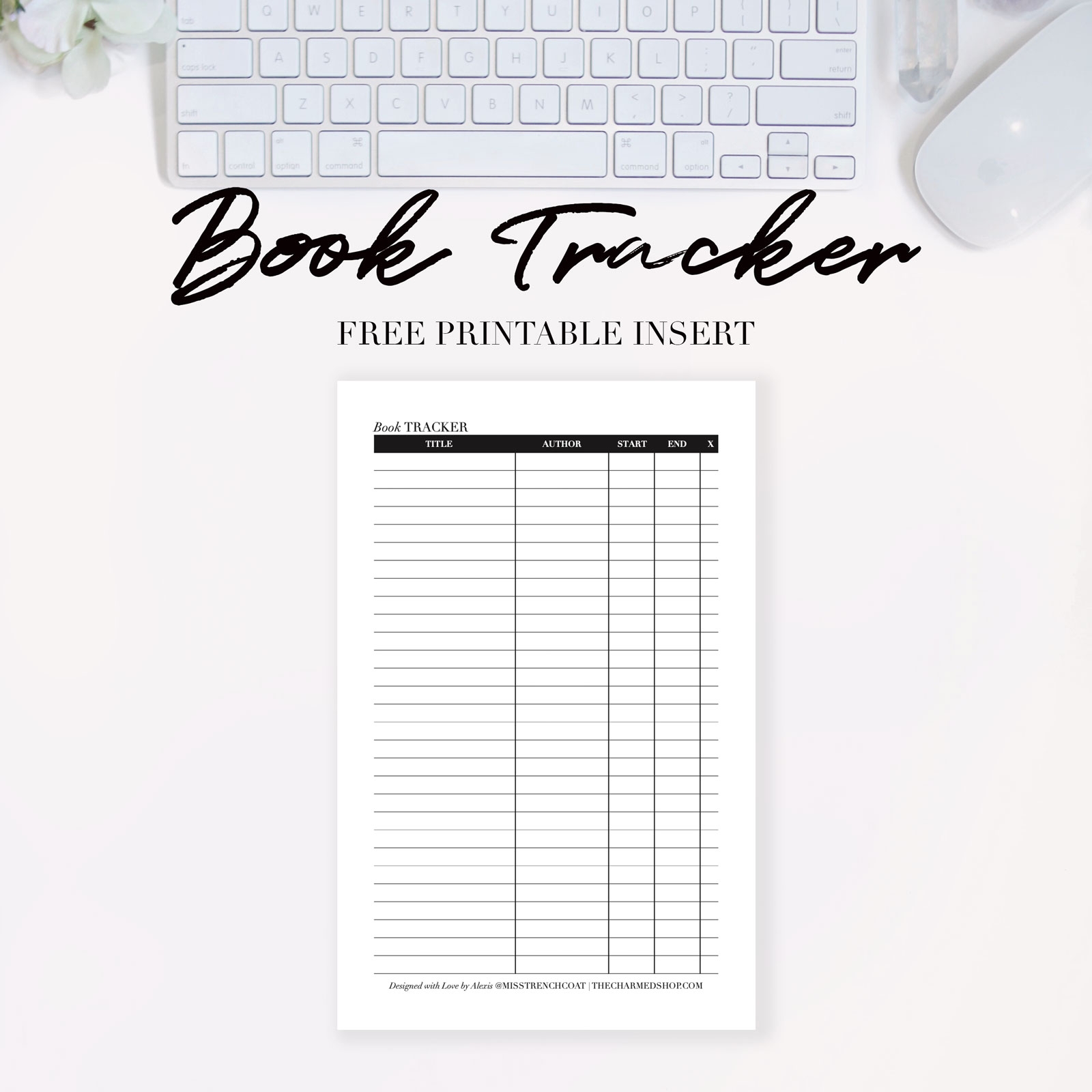 Template Book Tracker Printable
