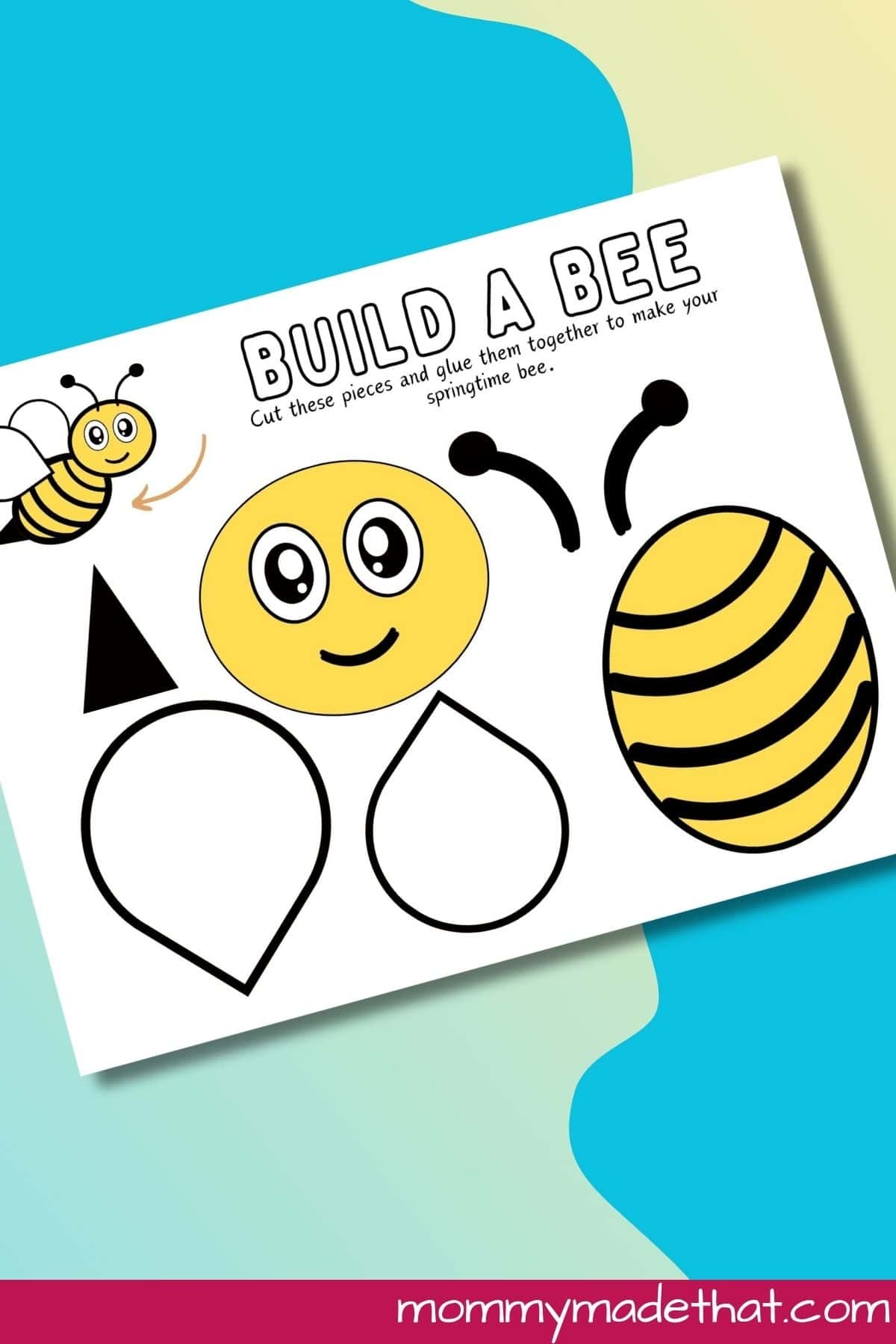Build A Bee Craft Free Printable Build A Bee Craft Free Printable