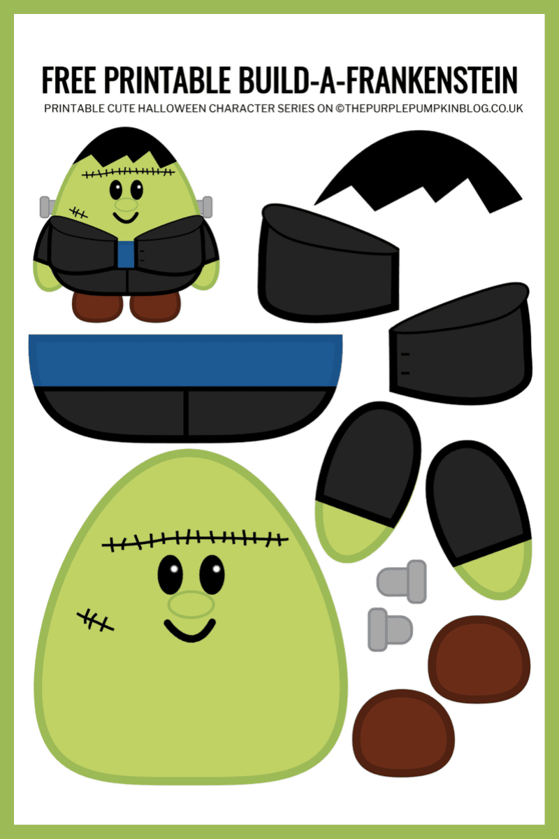 Build a Frankenstein Free Printable Halloween Paper Craft Build a Frankenstein Free Printable Halloween Paper Craft