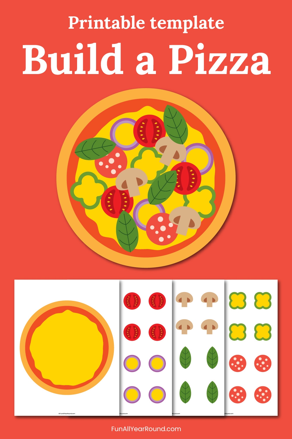 Build A Pizza Craft Fun All Year Round Build A Pizza Craft Fun All Year Round