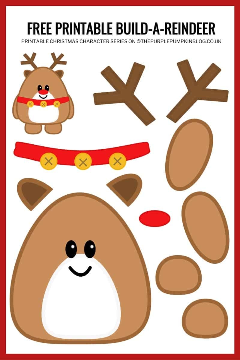 Free Printable Reindeer Templates Free Printable Reindeer Templates