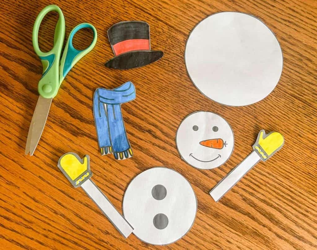 Build A Snowman Craft With Free Printable Template Fox Farm Home Build A Snowman Craft With Free Printable Template Fox Farm Home