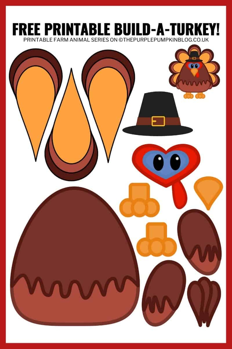 Turkey Template Printable Free Turkey Template Printable Free