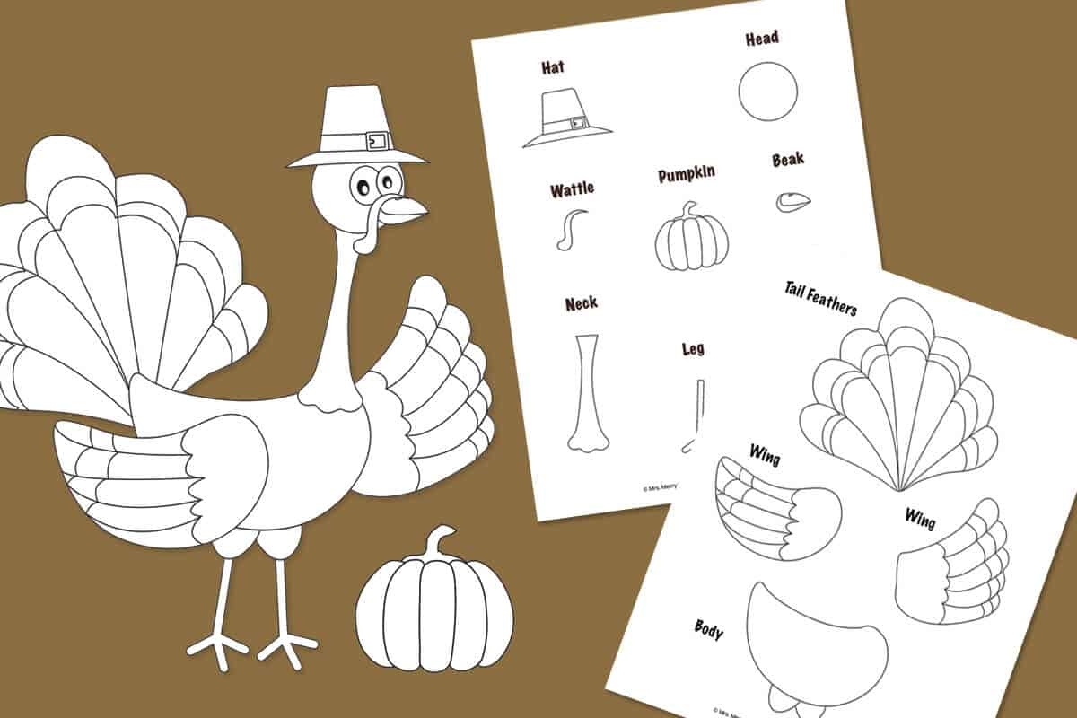 Turkey Body Template Printable Turkey Body Template Printable