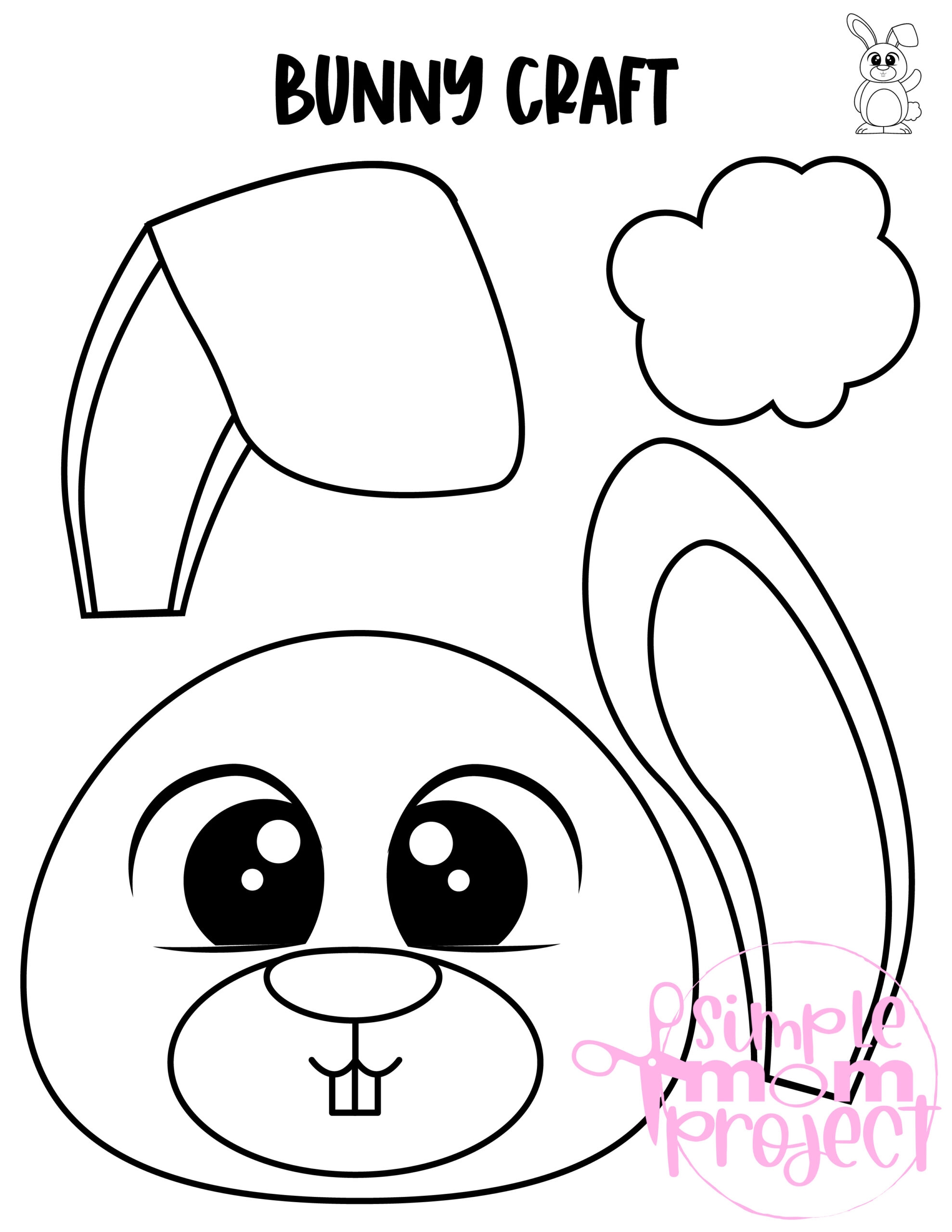 Printable Bunny Template Printable Bunny Template