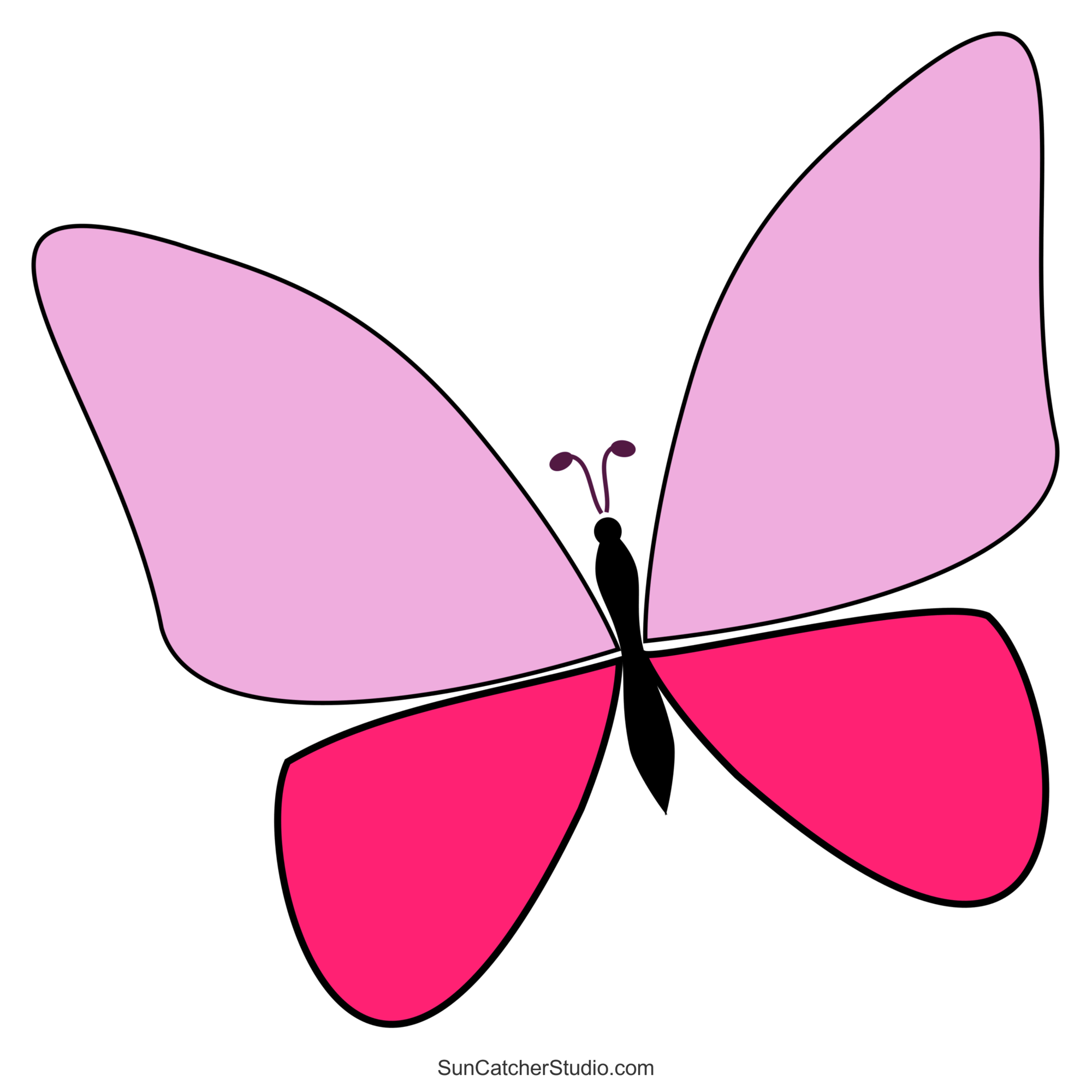 Free Printable Butterfly Template Free Printable Butterfly Template