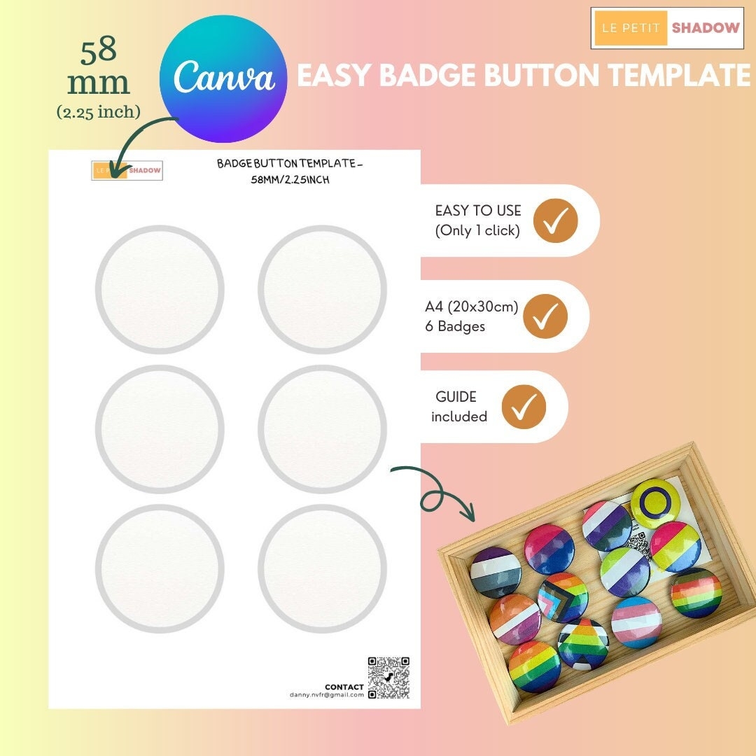 Button Printable Etsy