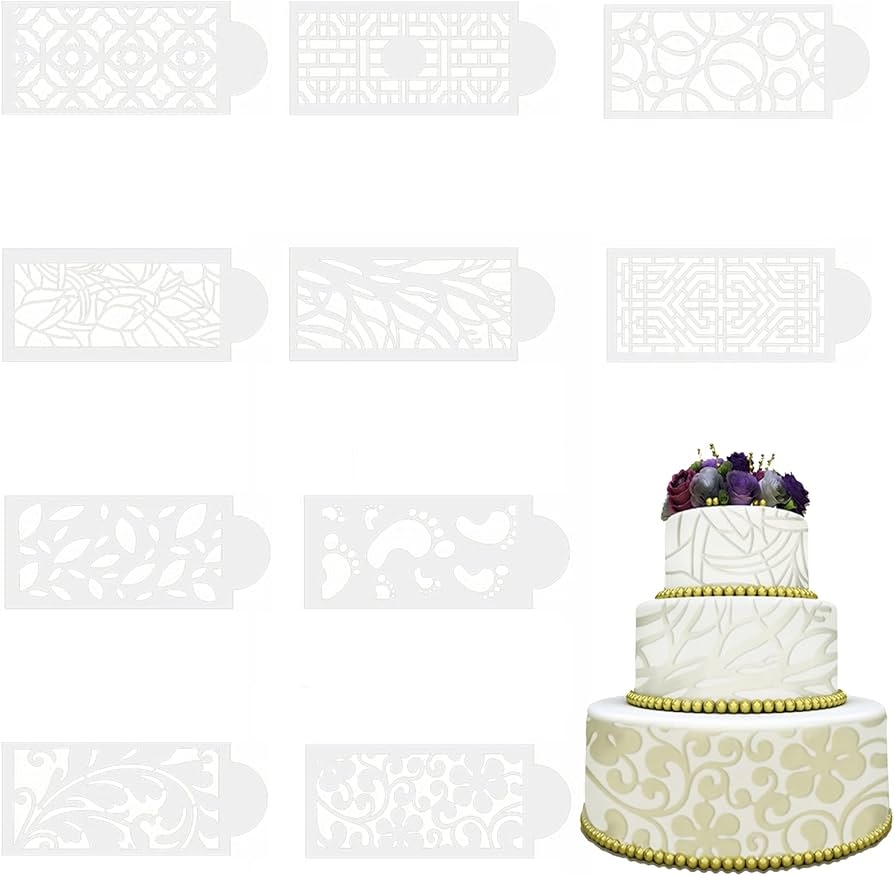 Cake Decoration Stencils Pack Of 10 Plastic Baking Templates Cake Print Hollow Lace Decoration Shapes Floral Wedding Cake Stencil For Crafts Birthday Wedding Party A Amazon de Home Kitchen Cake Decoration Stencils Pack Of 10 Plastic Baking Templates Cake Print Hollow Lace Decoration Shapes Floral Wedding Cake Stencil For Crafts Birthday Wedding Party A Amazon de Home Kitchen