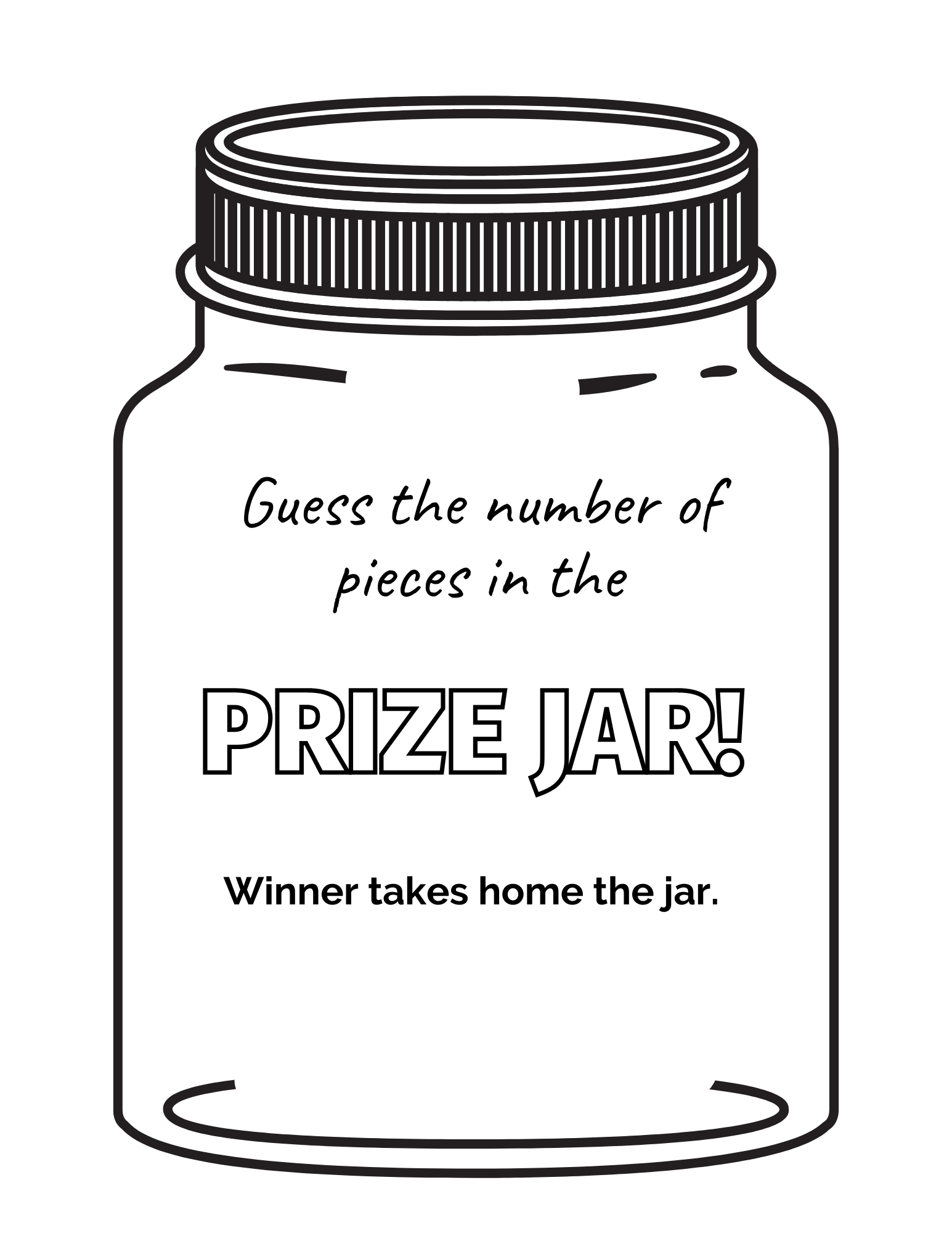 Guess How Many Printable Template Free Pdf Guess How Many Printable Template Free Pdf