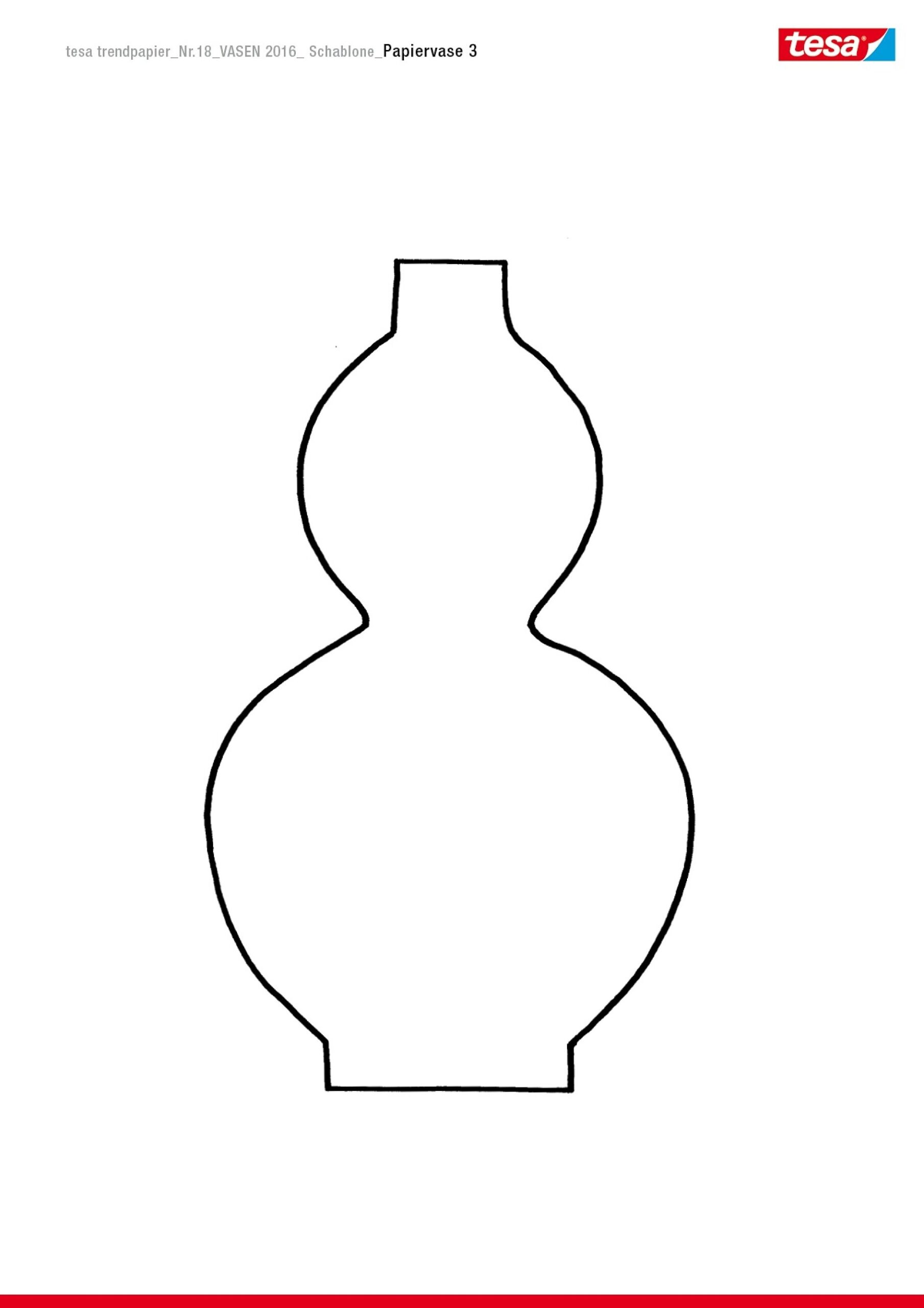Vase Template Printable