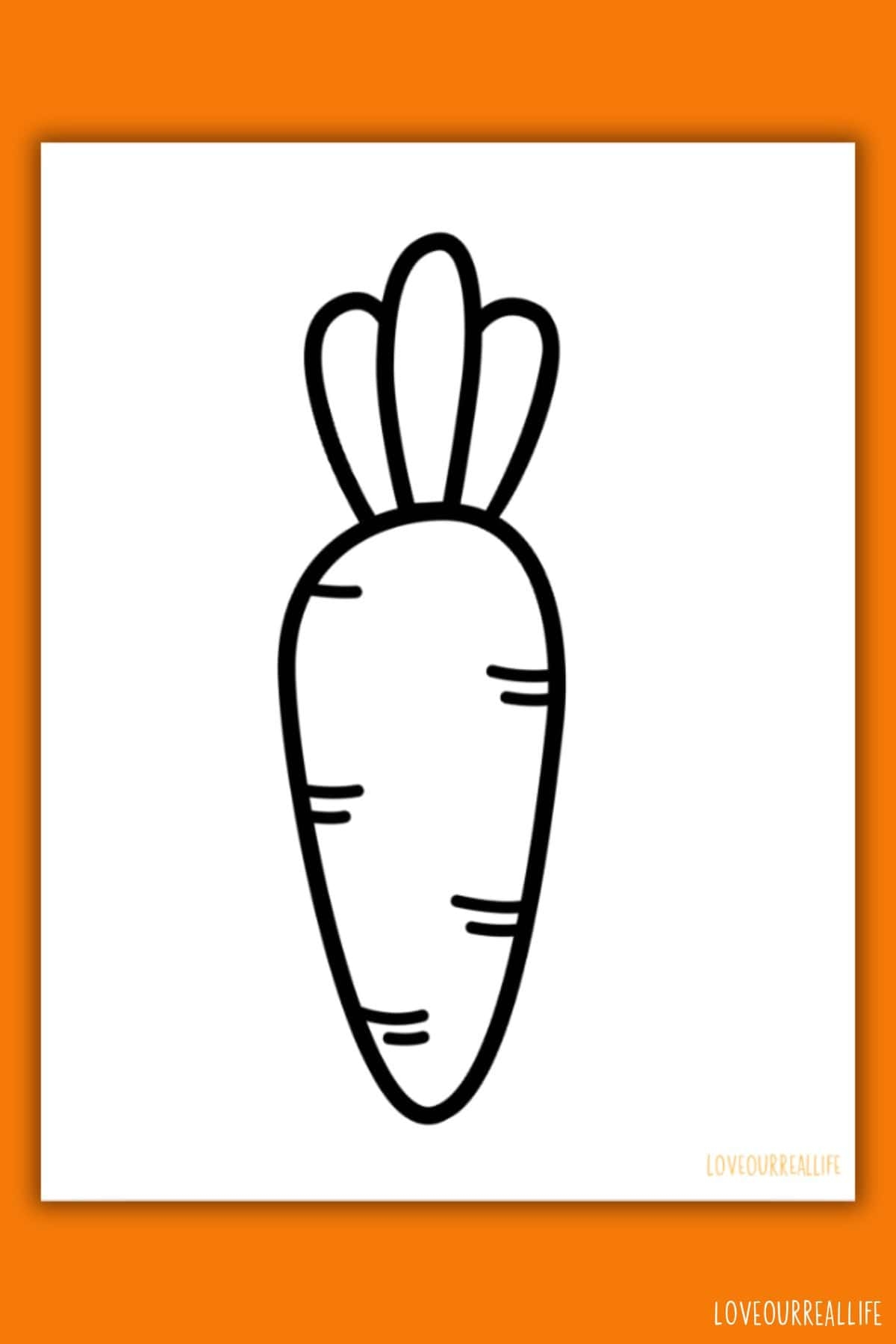 Carrot Template Free Printable For Easter Crafts Love Our Real Life Carrot Template Free Printable For Easter Crafts Love Our Real Life