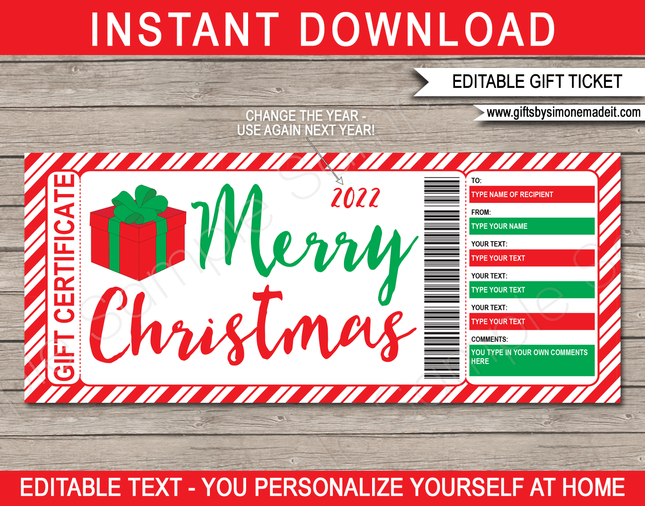 Free Printable Gift Certificate Templates Free Printable Gift Certificate Templates