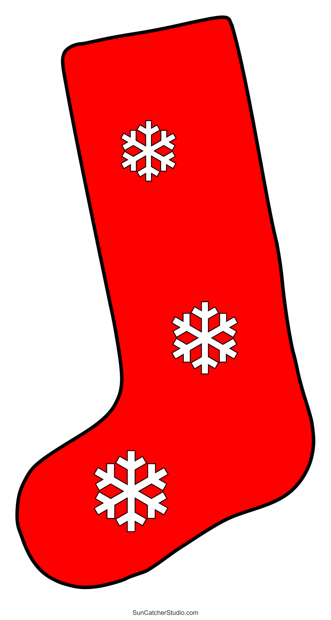Stocking Printable Template Stocking Printable Template