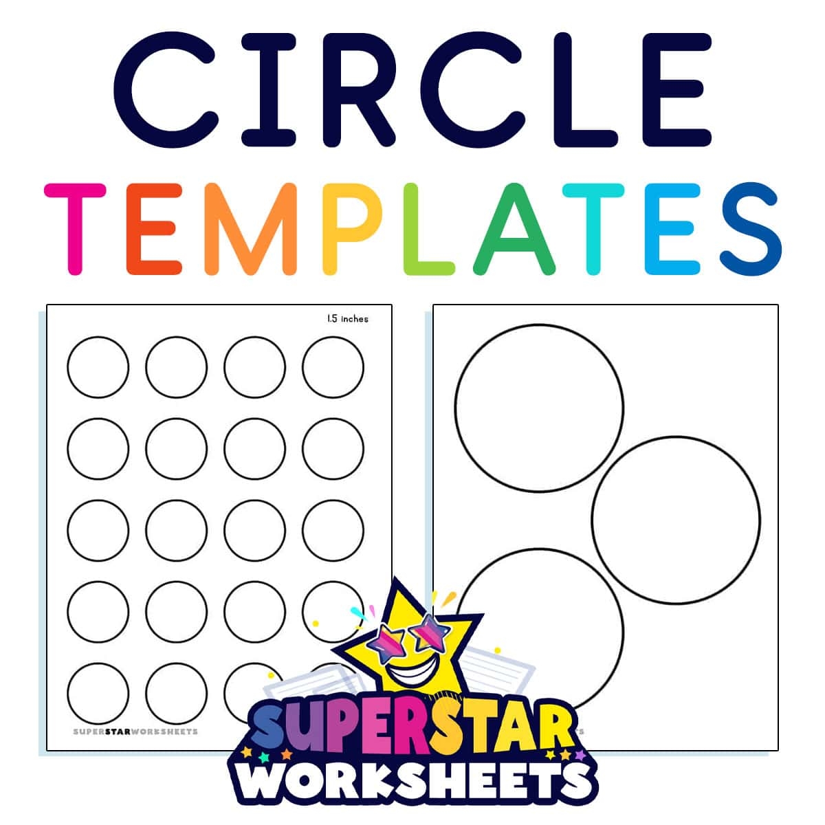Circle Template Superstar Worksheets Circle Template Superstar Worksheets
