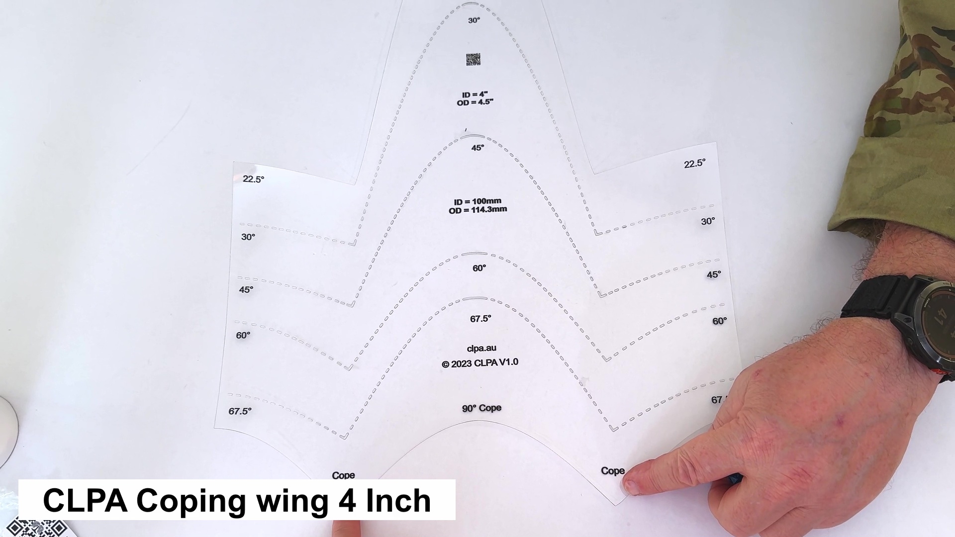 CLPA 4 Coping Wing Master Ultimate Pipefitter And Welding Tool Precision Pipe Saddle Template Notcher Cutting Guide Ideal For Pipe Fitting Marking Coping Pipes From 22 5 To 90 Degrees Amazon CLPA 4 Coping Wing Master Ultimate Pipefitter And Welding Tool Precision Pipe Saddle Template Notcher Cutting Guide Ideal For Pipe Fitting Marking Coping Pipes From 22 5 To 90 Degrees Amazon