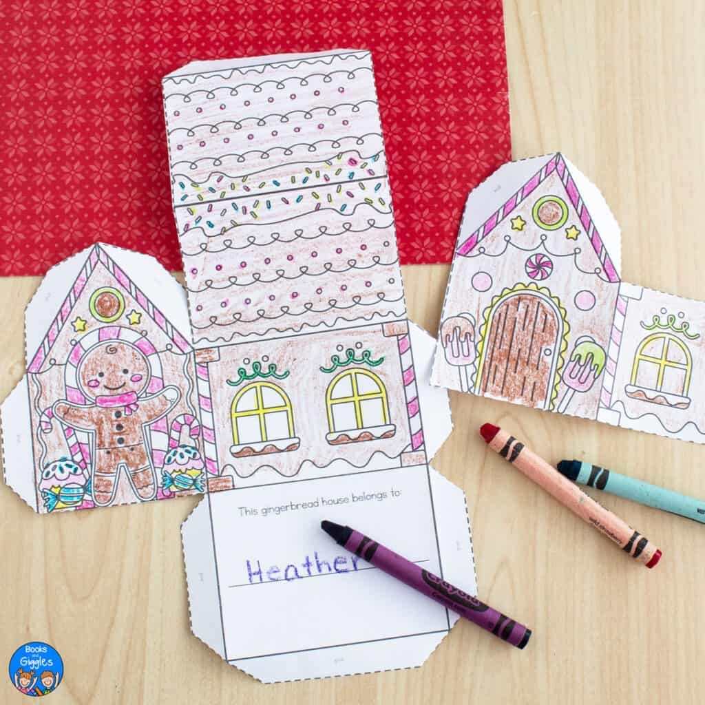 Color Your Own Gingerbread House Color Your Own Gingerbread House