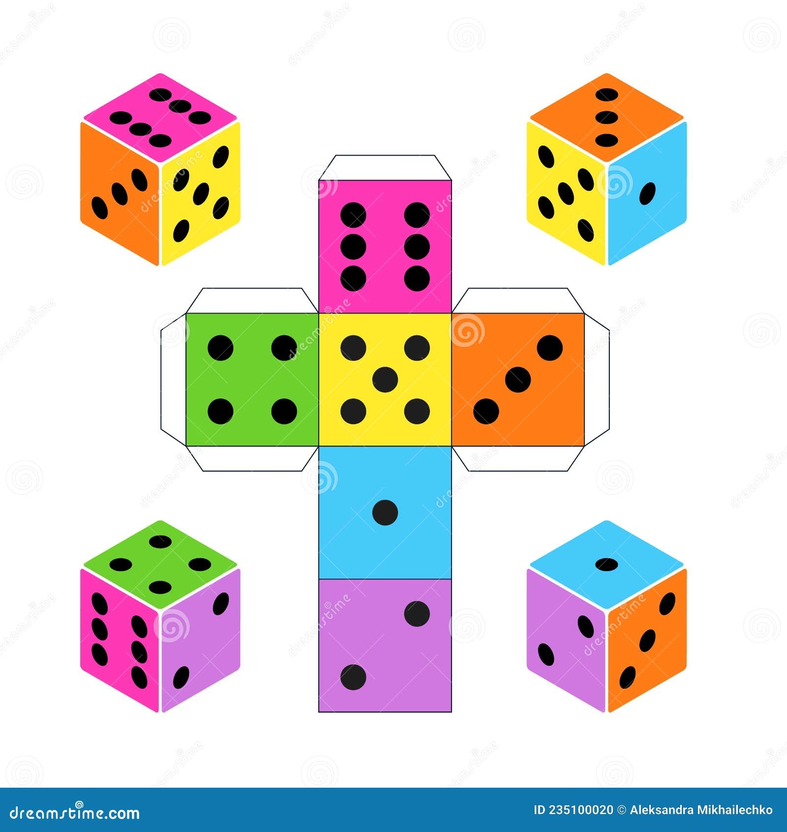 Printable Dice Template Printable Dice Template