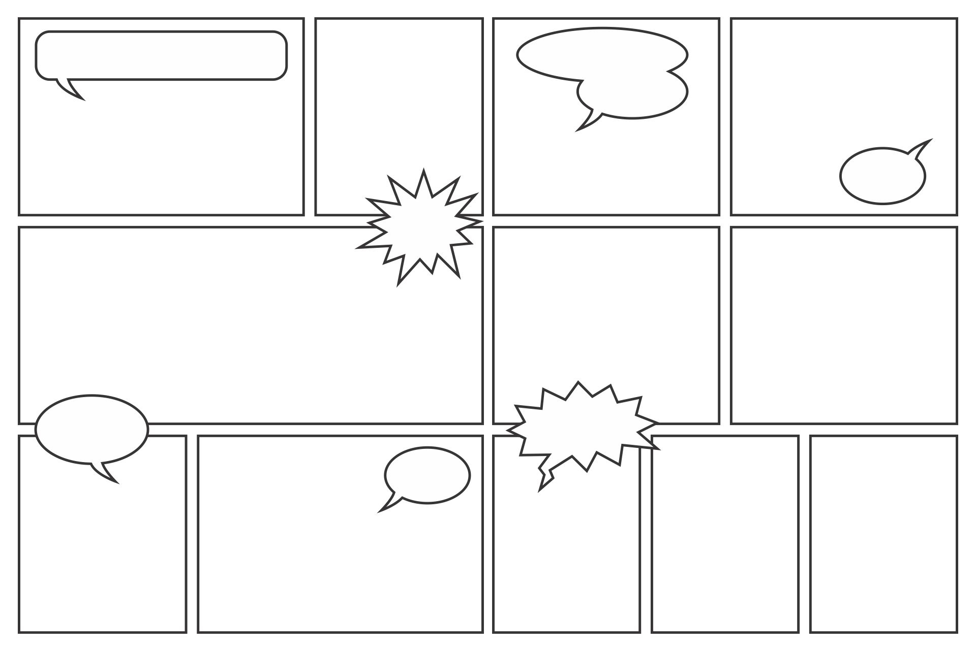 Comic Book Panels 10 Free PDF Printables Printablee Comic Book Panels 10 Free PDF Printables Printablee