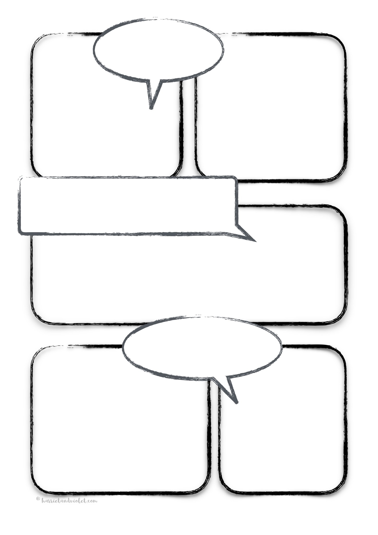 Printable Comic Strip Template Printable Comic Strip Template