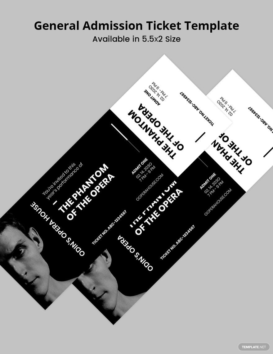 Concert Admission Ticket Template In PSD Word Illustrator Publisher InDesign Pages Download Template Concert Admission Ticket Template In PSD Word Illustrator Publisher InDesign Pages Download Template