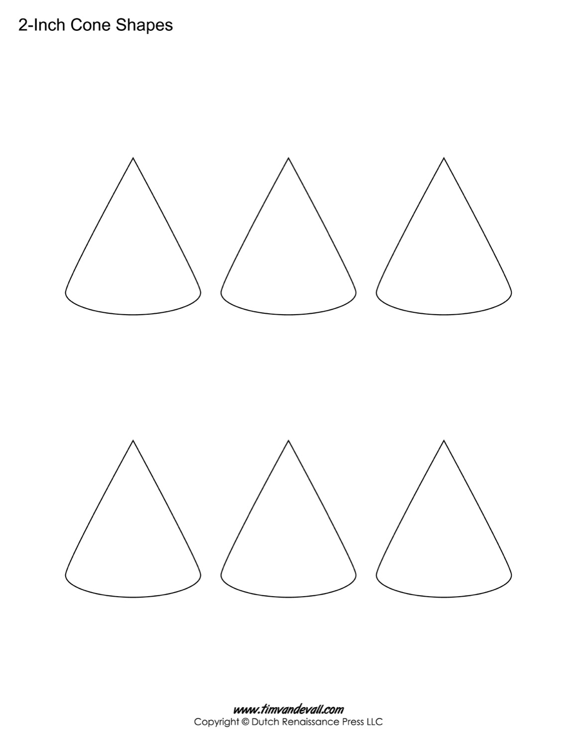 Cone Templates Free Printable Cone Shape PDFs Cone Templates Free Printable Cone Shape PDFs